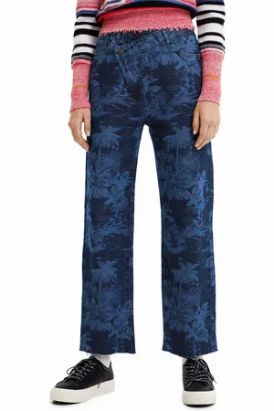 Desigual Jeans Boyfriend twisted palmeras