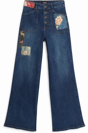 Desigual Jeans wide leg patch