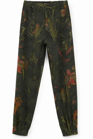 Desigual Pantaloni jogger in tencel stampati