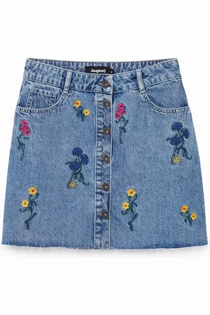 Desigual Minigonna jeans floreale