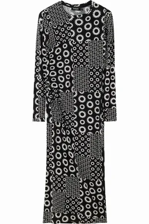 Desigual Abito midi slim patch