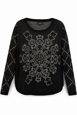 Desigual Maglia trama fine stampa