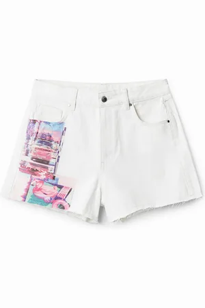 Desigual Shorts in denim patchwork