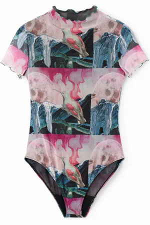 Desigual Body fantasia tulle maniche corte