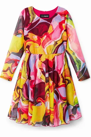 Desigual Abito in tulle con stampa digitale