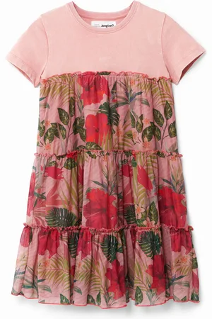 Desigual Vestito chemisier balze fiori