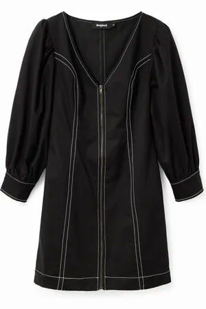 Desigual Abito corto slim zip
