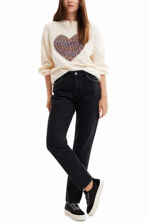Desigual Maglia cuore oversize
