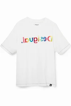 Desigual Maglietta logo arcobaleno
