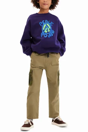 Desigual Felpa oversize Peace