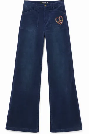 Desigual Pantaloni wide leg slim