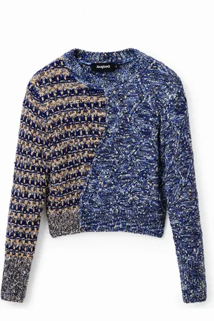 Desigual Maglione grosso in maglia ibrida