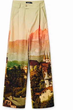 Desigual Pantaloni dritti paesaggio M. Christian Lacroix
