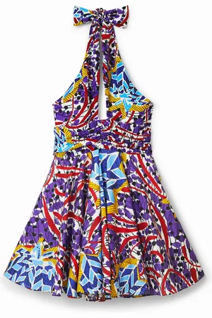 Desigual Abito corto con fiocco Stella Jean