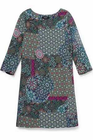 Desigual Vestito corto boho mandala