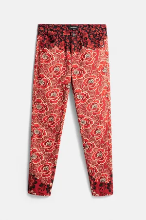 Desigual Pantaloni skinny floreali