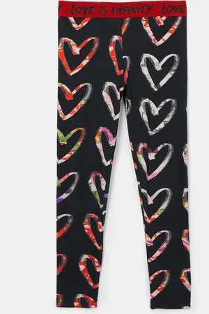 Desigual Leggings slim cuori