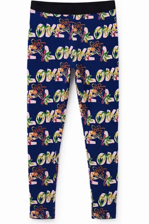 Desigual Leggings fiori Love