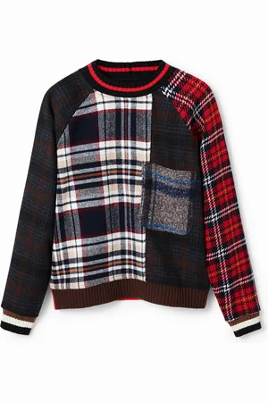 Desigual Felpa lana scozzese