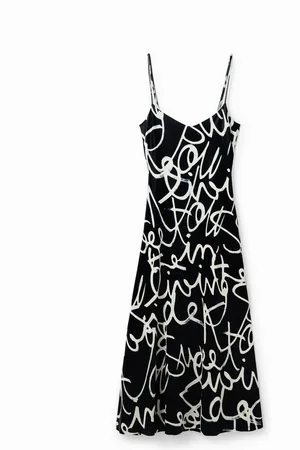 Desigual Abito midi messaggi lingerie