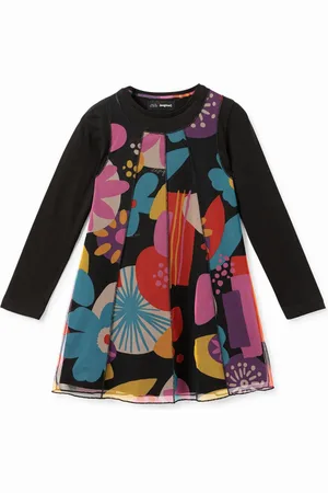 Desigual Vestito tulle stampato