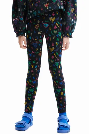Desigual Leggings slim a cuore