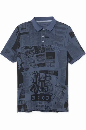 Desigual Polo cotone stampa