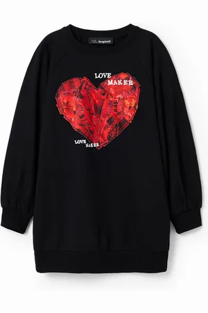 Desigual Abito felpa cuore