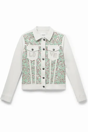 Desigual Giacca di jeans con paillettes