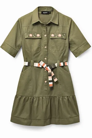 Desigual Vestito chemisier cachi