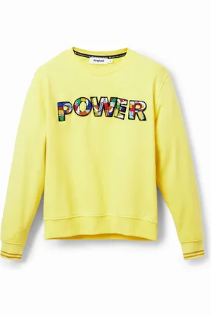 Desigual Felpa patch "Power".