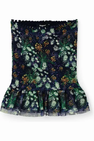 Desigual Minigonna fiori slim