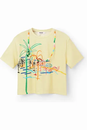 Desigual Maglietta illustrazione collana