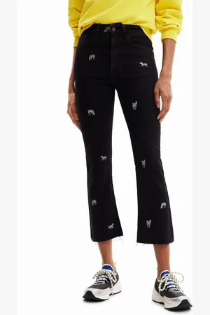 Desigual Jeans cropped svasati