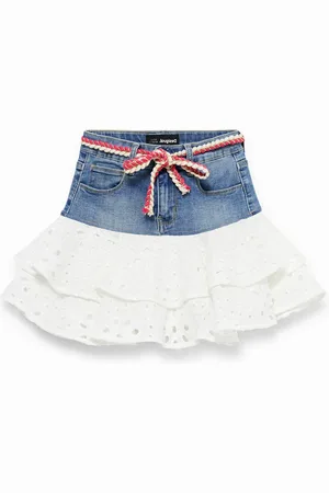 Desigual Minigonna denim balze