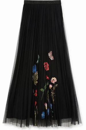 Desigual Gonna lunga plissettata doppio strato