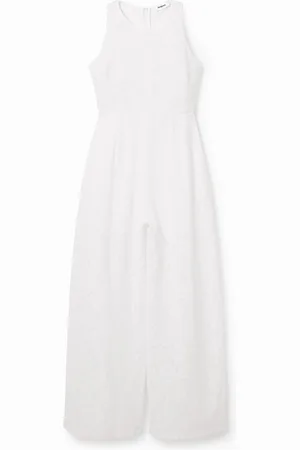 Desigual Tuta lunga pizzo ricamato
