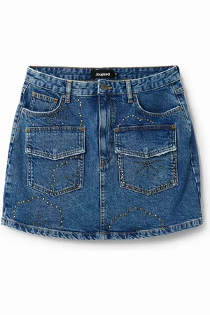 Desigual Minigonna denim borchie