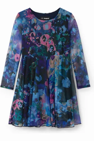 Desigual Vestito vita alta fiori