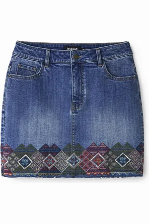 Desigual Minigonna jeans con bordure
