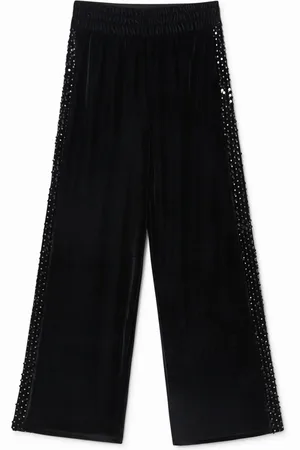 Desigual Pantalone palazzo a coste
