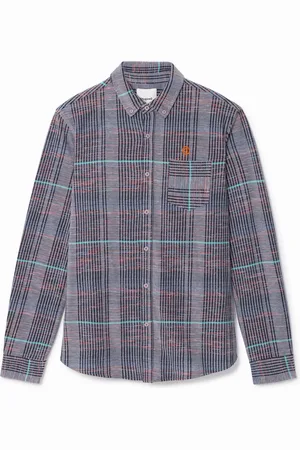 Desigual Camicia a righe maglia spessa
