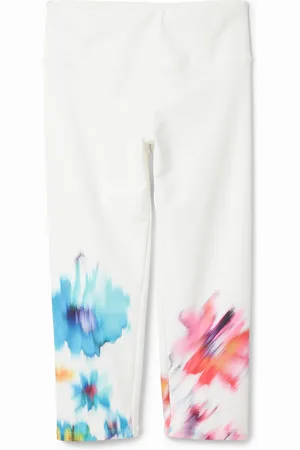 Desigual Leggings sportivi pirata floreali