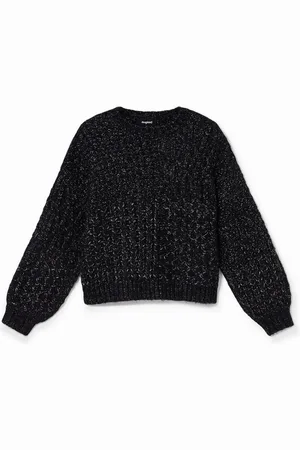 Desigual Maglione a maglia spessa treccia