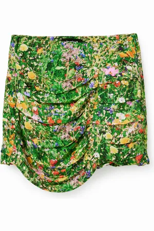 Desigual Minigonna drappeggiata floreale
