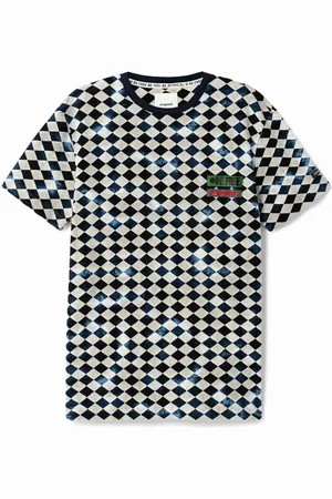 Desigual Maglietta rombi 100% cotone