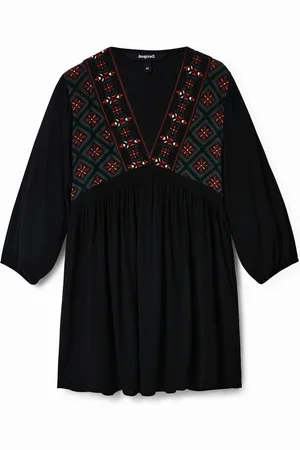 Desigual Abito corto ricamato