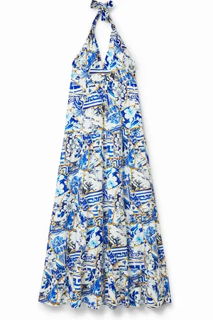Desigual Abito lungo scollato Stella Jean