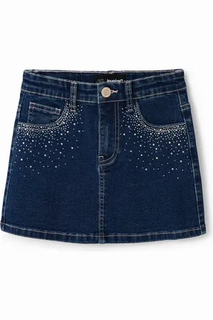 Desigual Minigonna denim strass