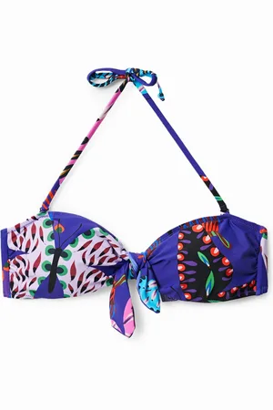 Desigual Top bikini nodo farfalle
